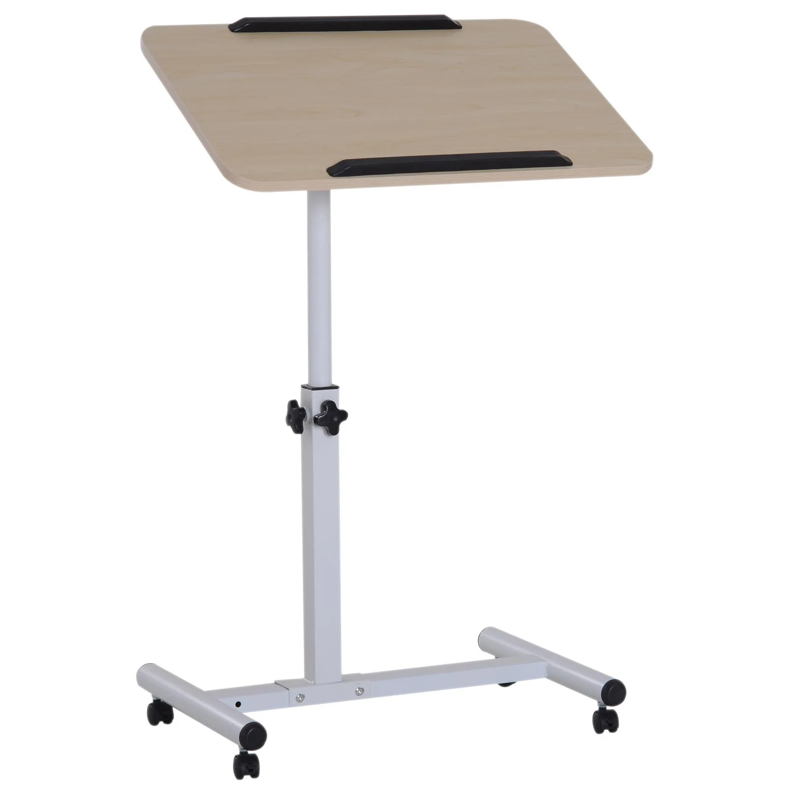 Tavolino da Lavoro Inclinabile in Legno e Metallo 60x40x64-90 cm
