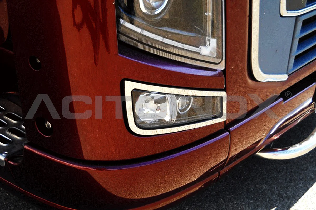 Pair fog light frame volvo fh3, fm