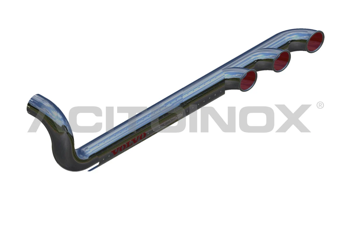 Exhaust terminal 3 exits without air intake volvo fh2, fh3