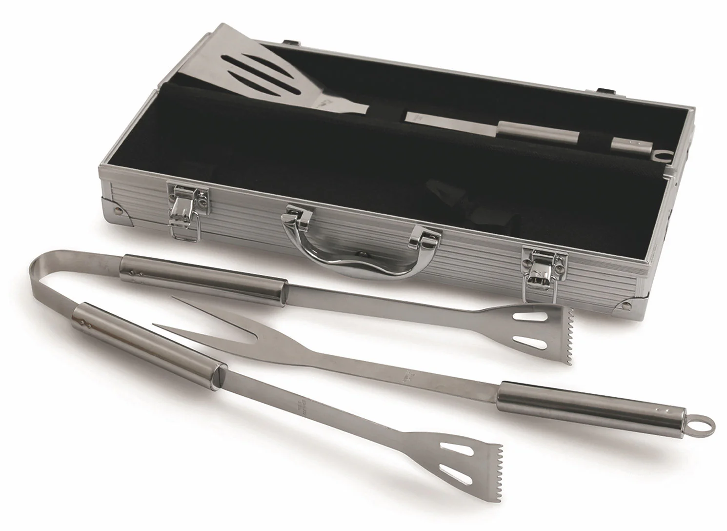 Set 3 Utensili Accessori in Acciaio per Barbecue Bbq Soriani