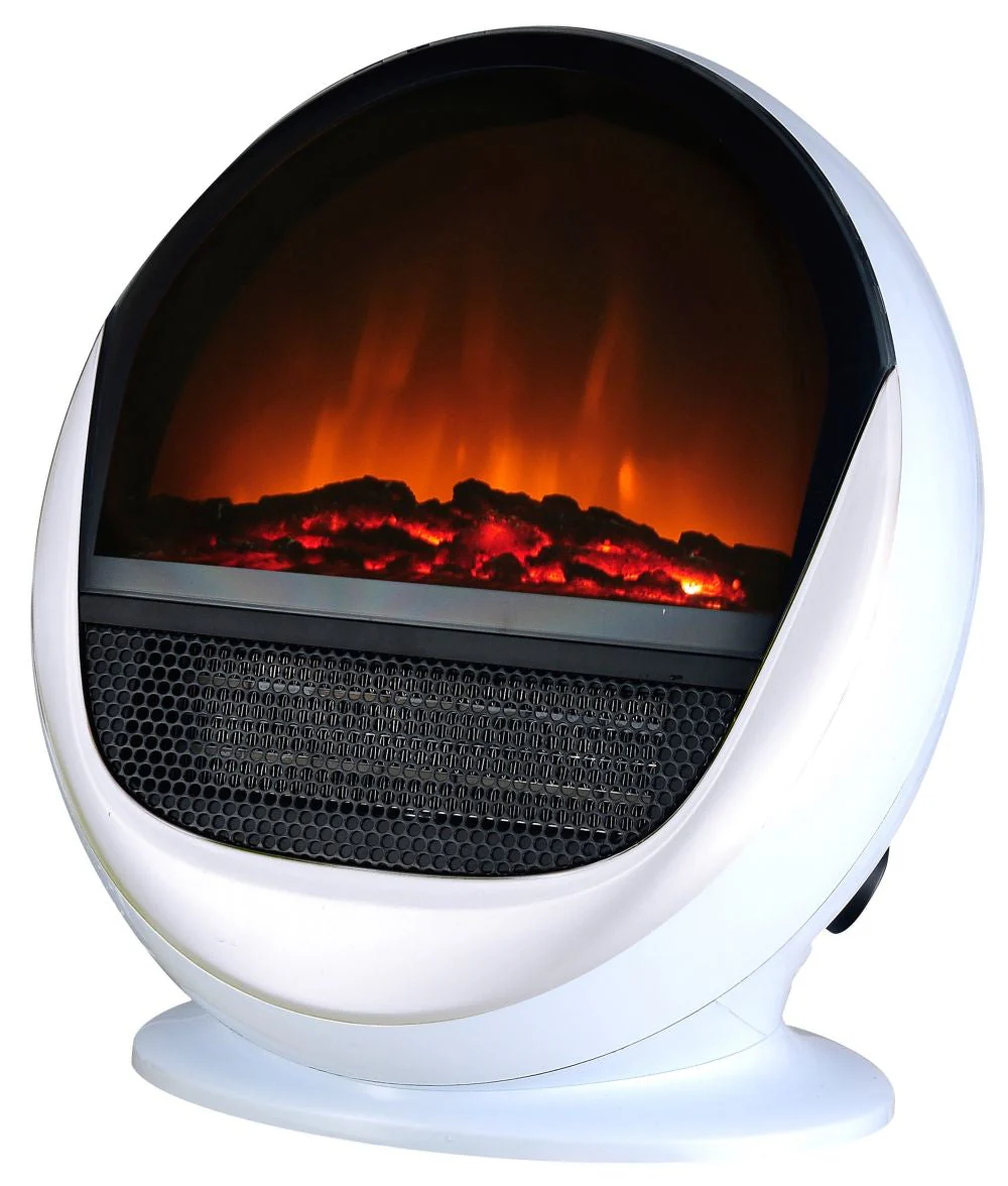 Stufa Elettrica da Pavimento Effetto Fiamma 1500W CheminArte Pop Fire Bianca