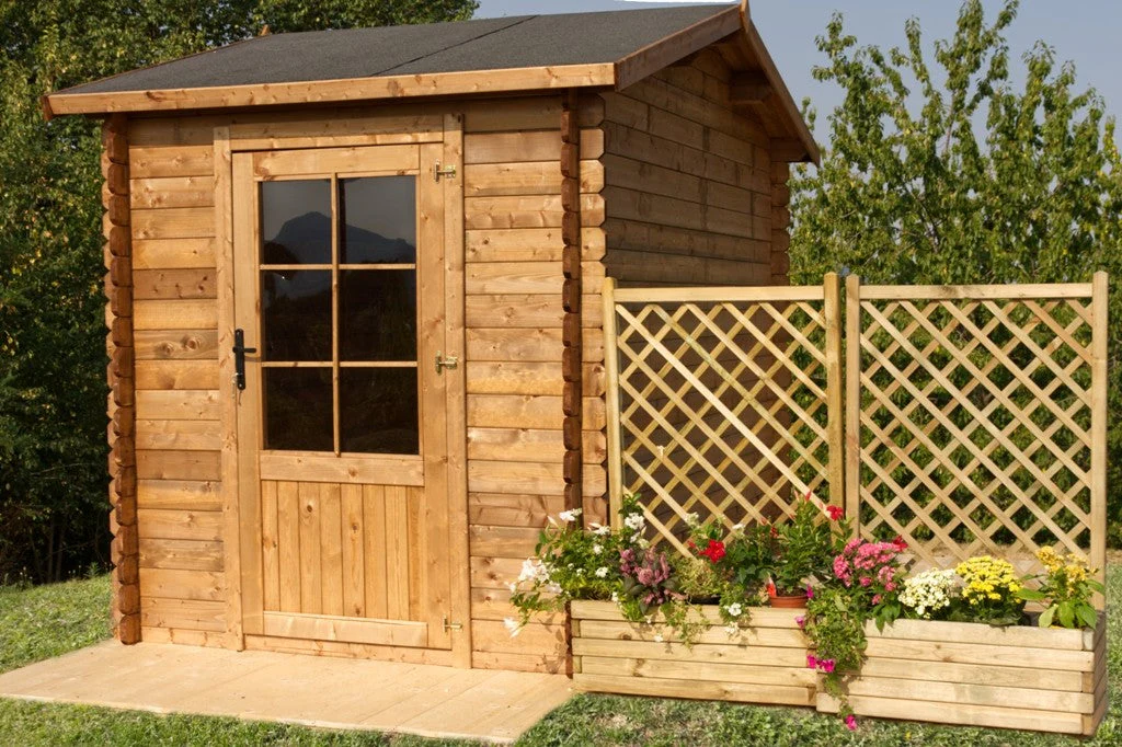 Casetta Box da Giardino Porta Utensili 250x300 cm in Legno Elena