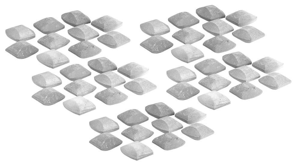 Pietra Lavica in Ceramica Set 50 pz per Barbecue in Briquette Bauer