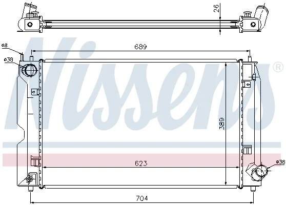 RADIATORE - nissens - 64647A