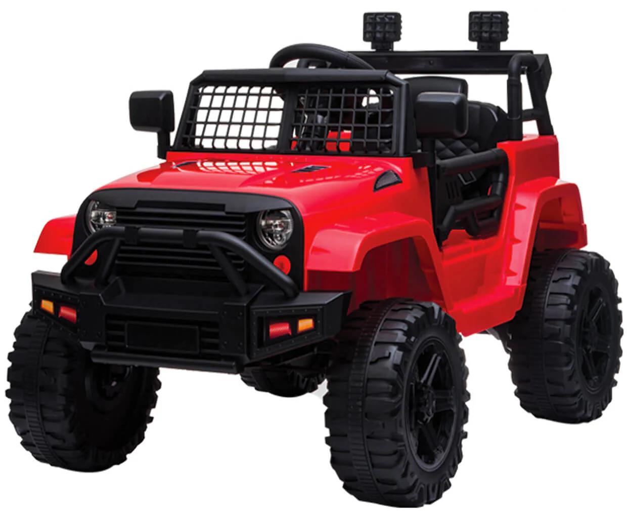Macchina Elettrica per Bambini 12V Fuoristrada Kidfun Kansas Rossa