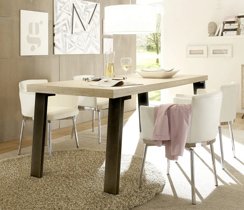 Tavolo da Salotto in Melamina 78x189x88cm TFTPalma Quercia Sherwood