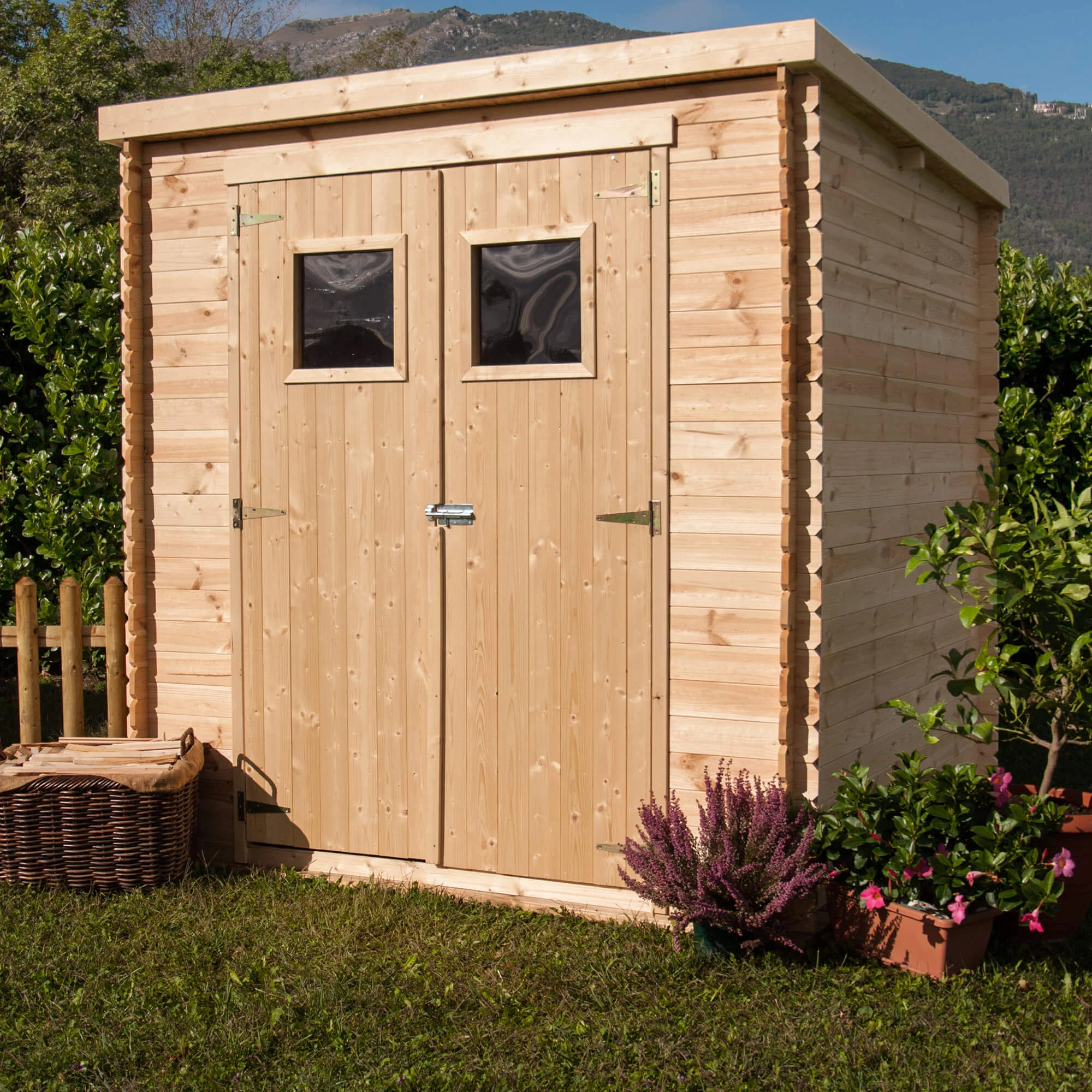 Casetta Box da Giardino Porta Utensili 200x200 cm in Legno Birba
